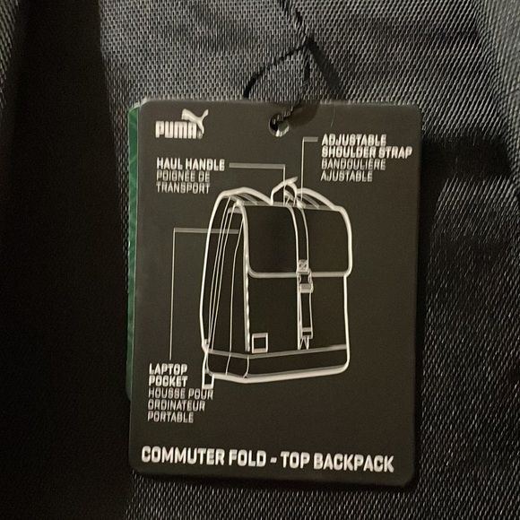 Puma Backpack Commuter Fold Top Laptop Backpack Oil Swirl Effect NWT 💻 🎒🆕 - Picture 8 of 15